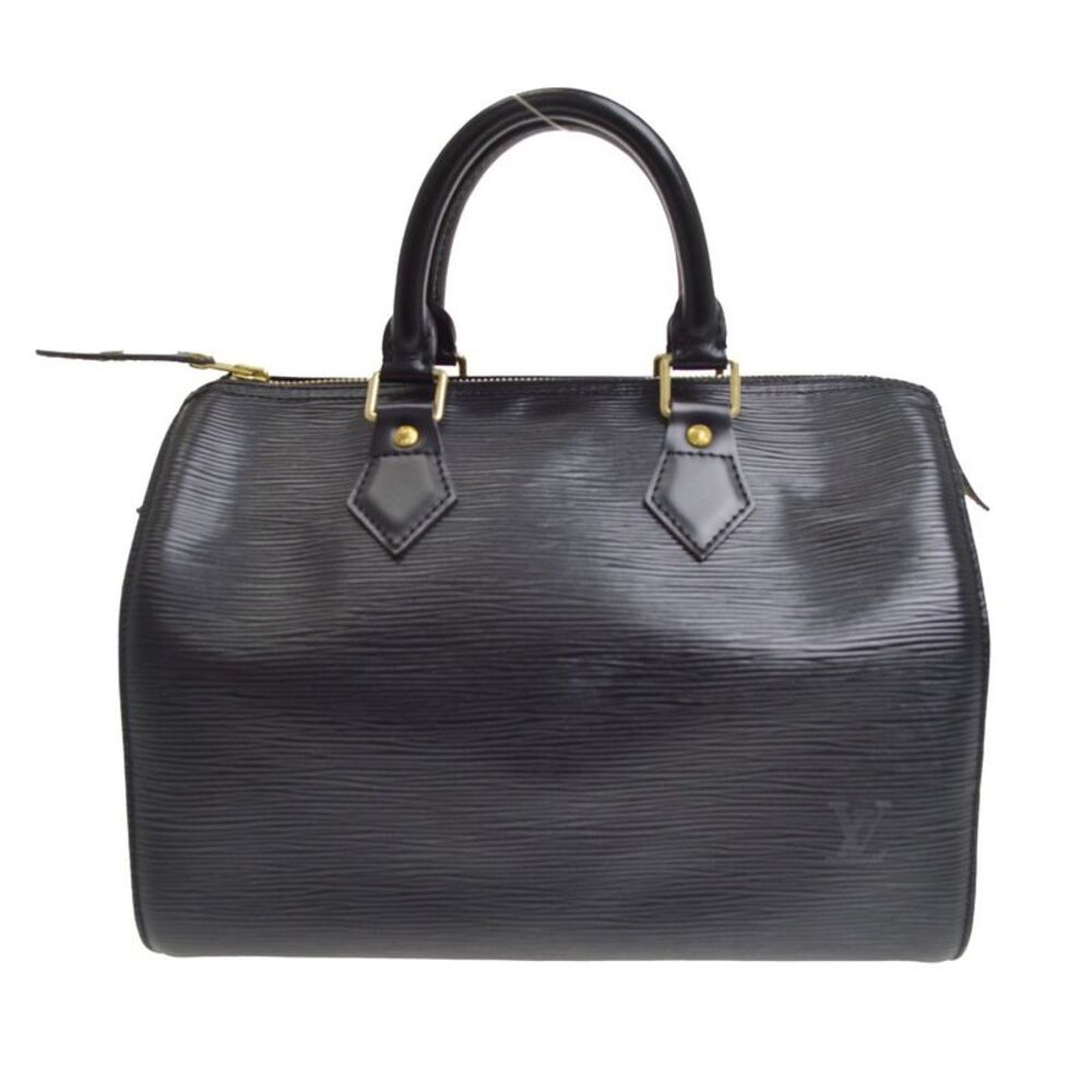 Louis Vuitton Speedy Epi Leather Black Leather Handbag